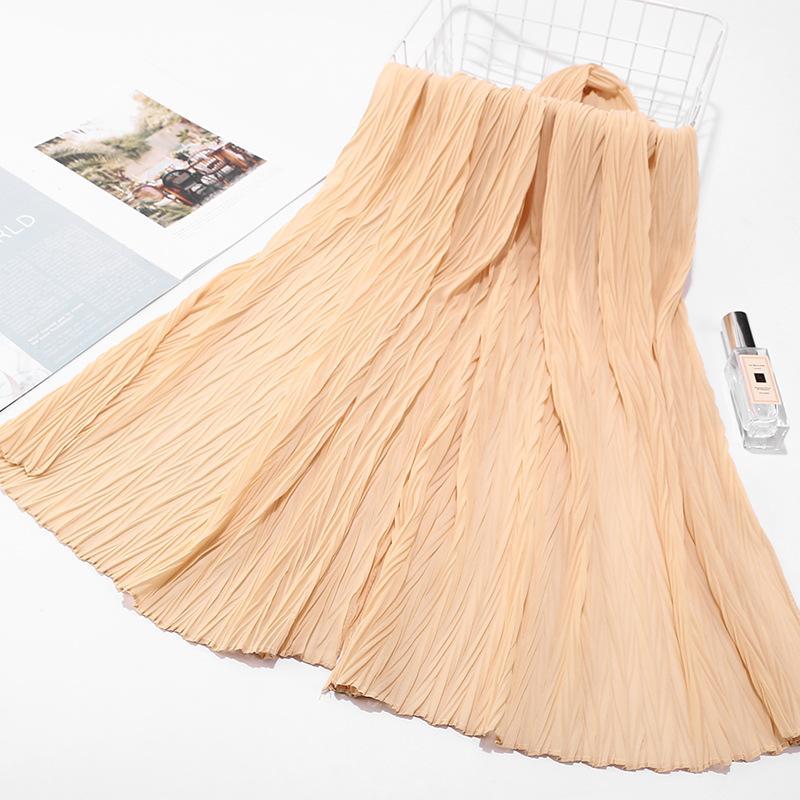 HASASERIES HS1137 Pearl Chiffon Baotou Scarf