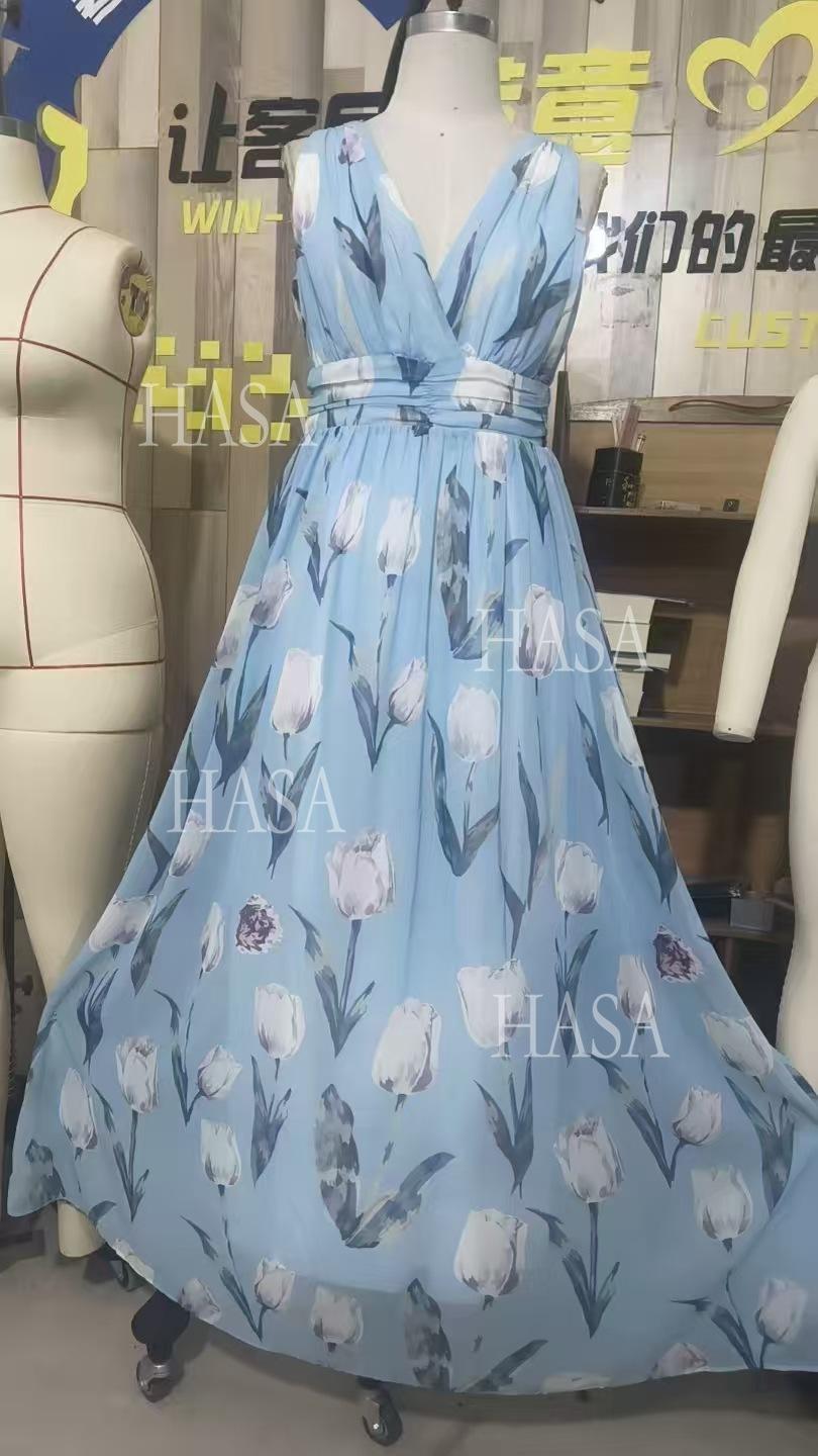 HASA HS6799 Romantic Floral Maxi Dress That Turns Heads