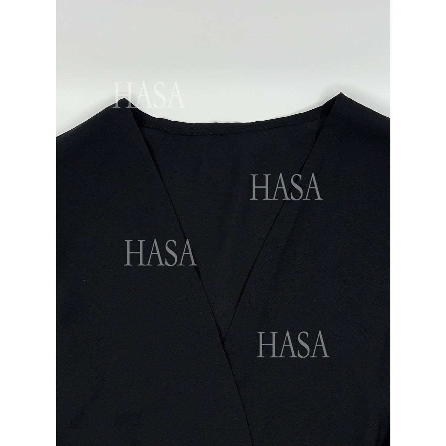 HS6543 Elegant Abaya with Hand-Embroidered Pearl Details