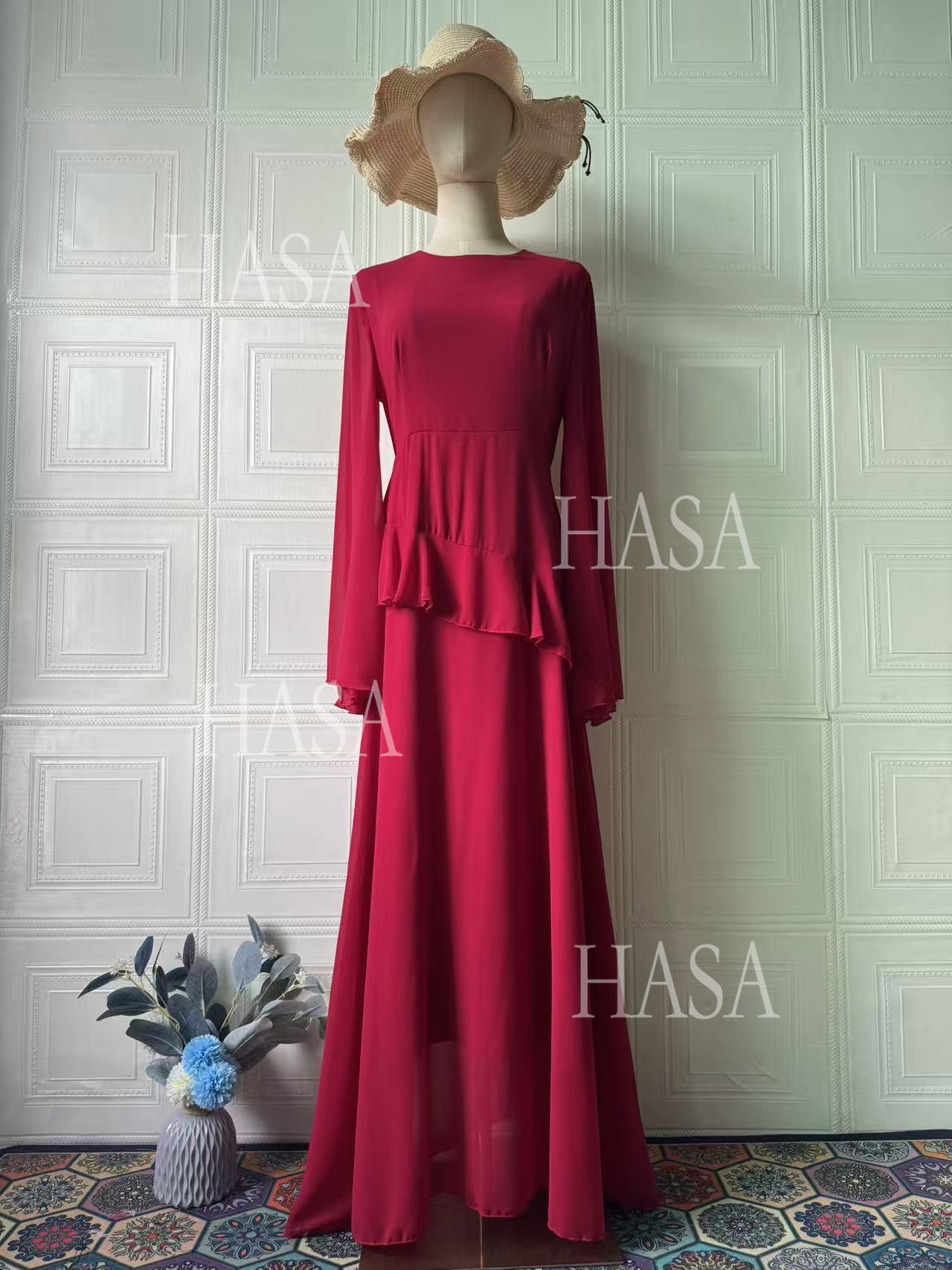 HS6736 Sophisticated Evening Maxi Dress for Elegant Styling