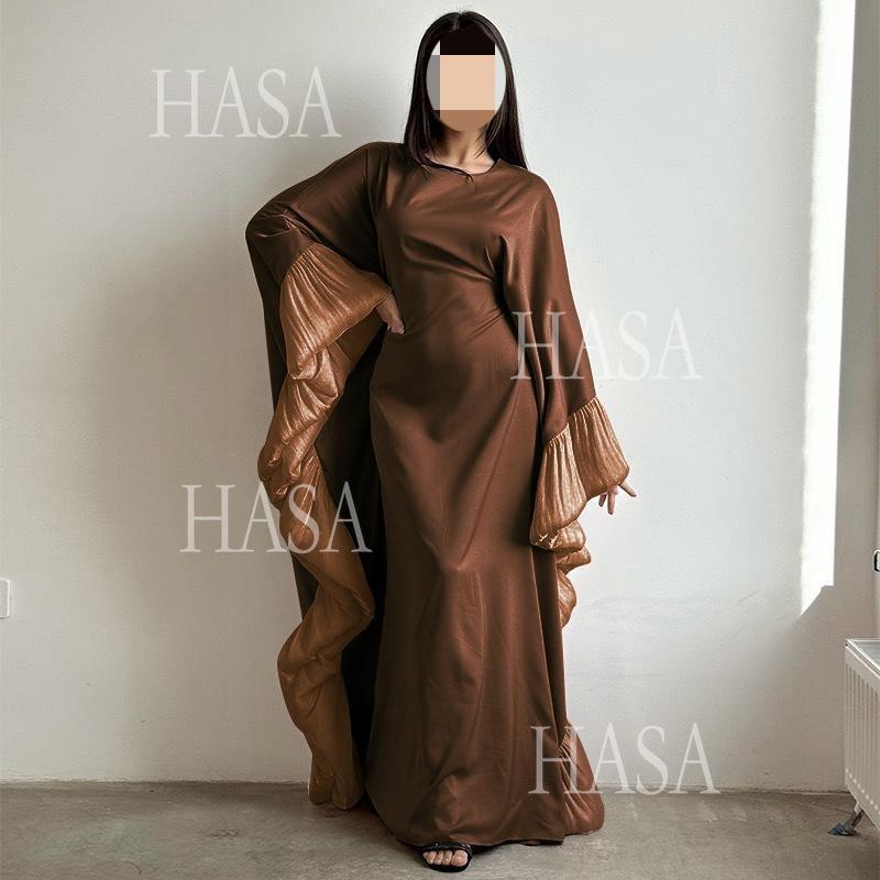 HS6473 Elegant and Graceful Heavy Stitching Lace Sleeve Robe