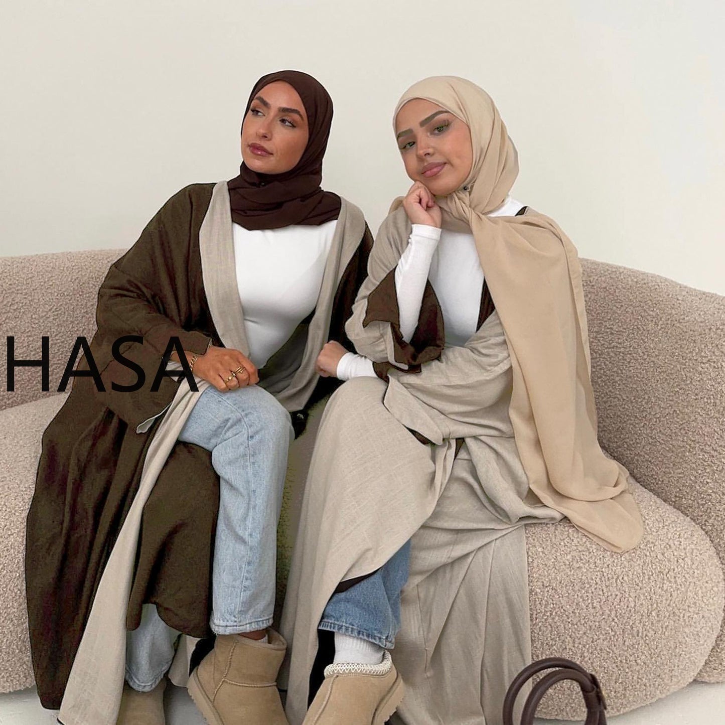 HASA HS4827 Reversible and versatile elegant robe