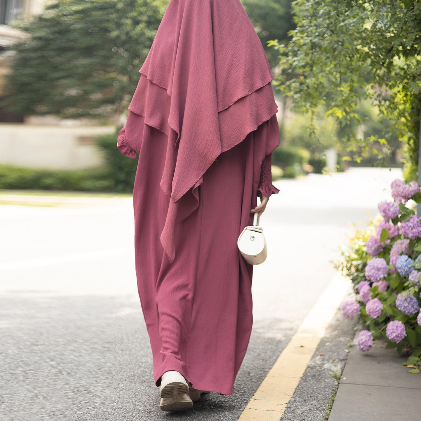 HASASERIES HS1004 Ensemble 2 pièces Abaya + Hijab