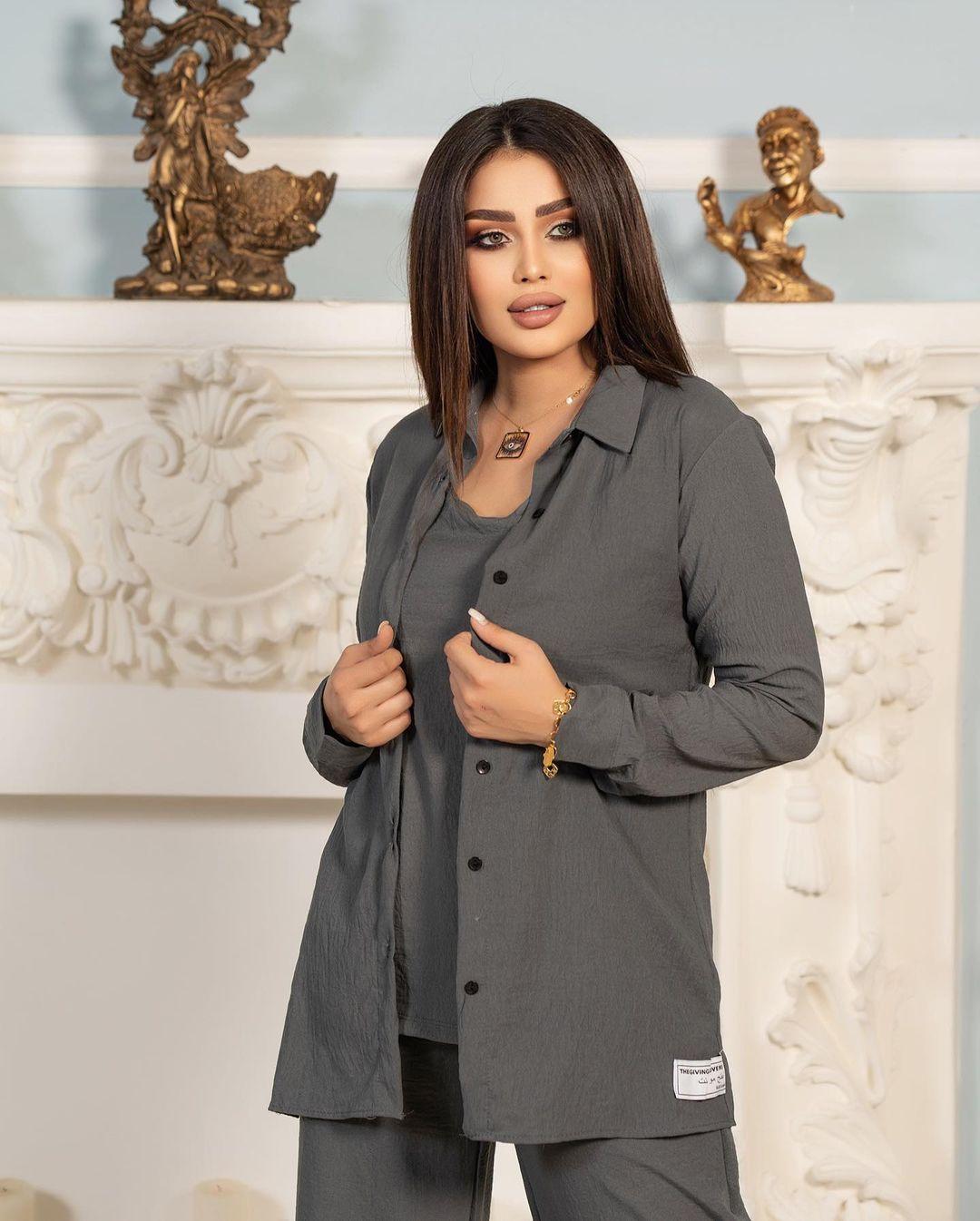 HASASERIES HS0829 3pcs Set Long Sleeved Shirt Vest and Pants