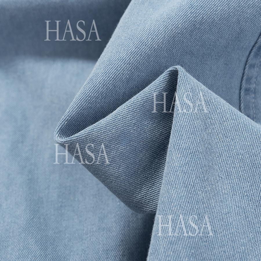 HASA HS6773 Slim Fit Sleeveless Split Hem Denim Dress for Women