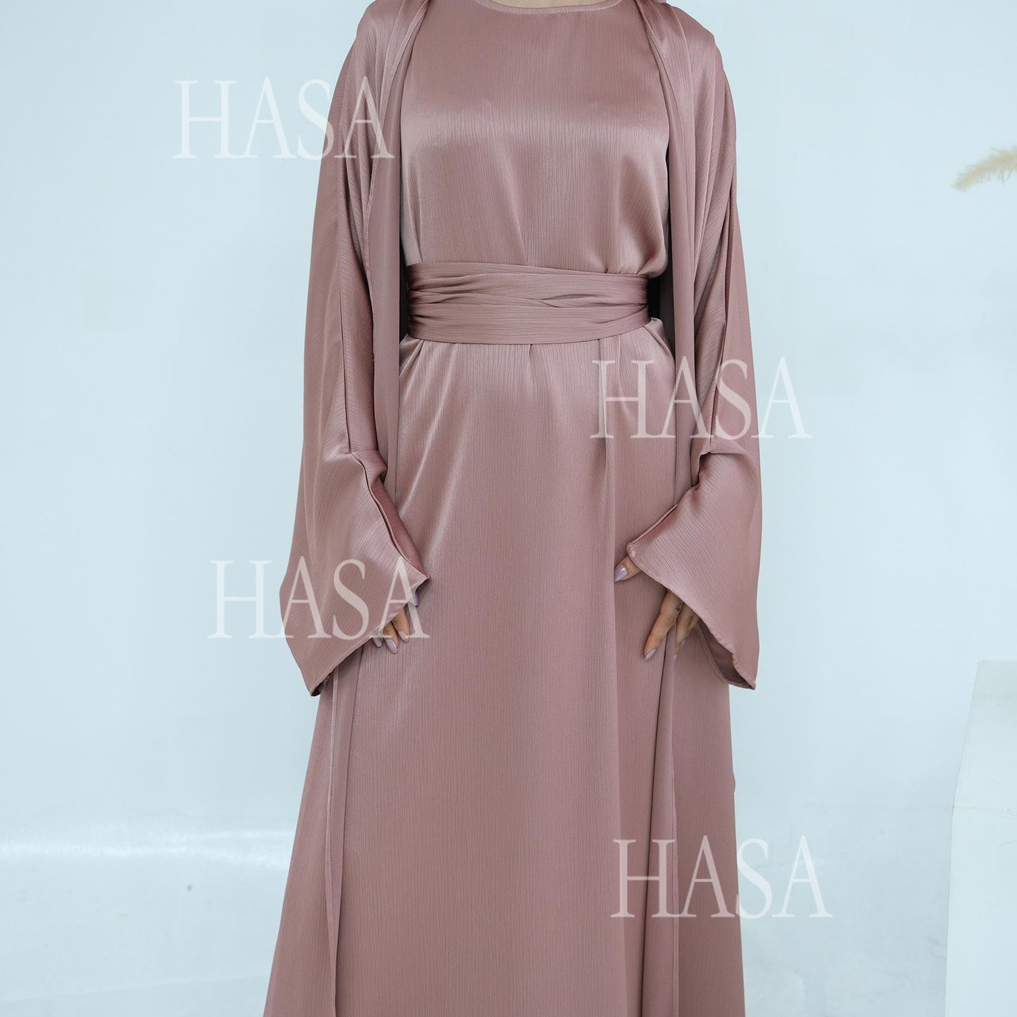 HS6575 Elegant Two-piece Cardigan Robe Set