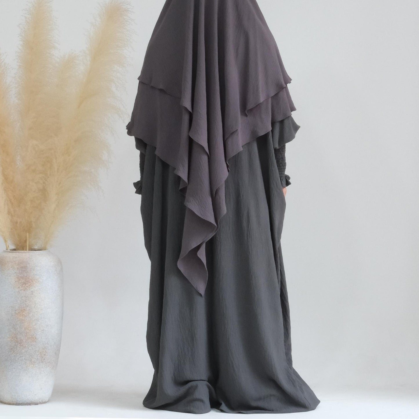 HASASERIES HS1004 Ensemble 2 pièces Abaya + Hijab