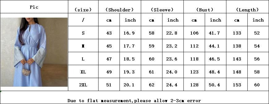 HS6490 Embroidered Panel Sleeve Long Dress