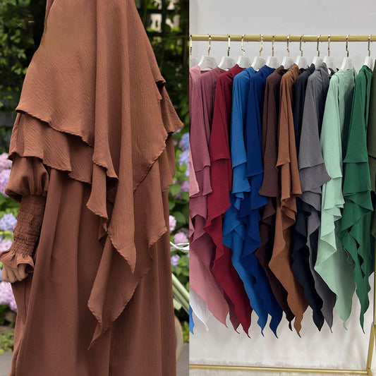 HASASERIES HS1004 Ensemble 2 pièces Abaya + Hijab