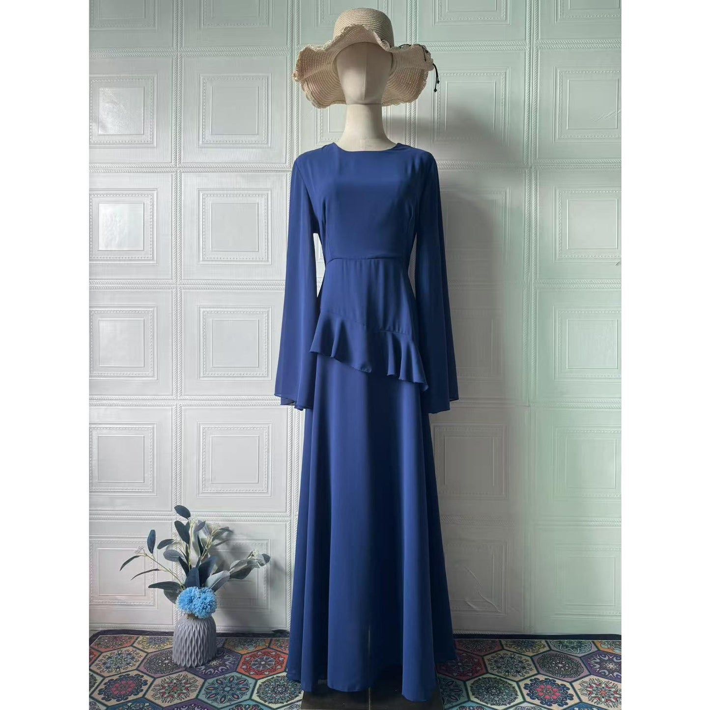 HS6736 Sophisticated Evening Maxi Dress for Elegant Styling
