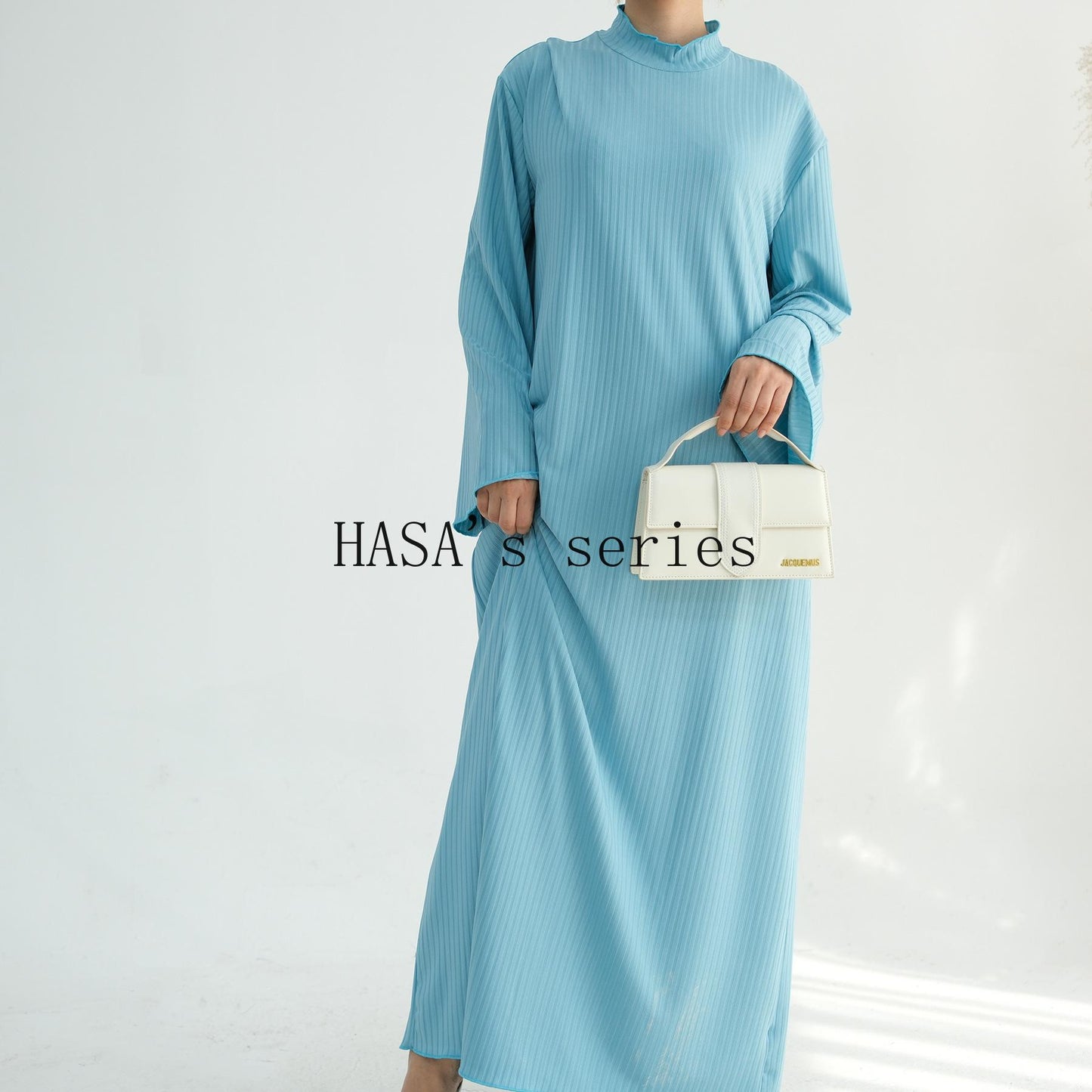 HS5509 Beautiful Stand Collar Dress Robe - Lightweight multi-color design, comfortable and stylish party  wear red dress thick  thigh 2  part bow  outfits
