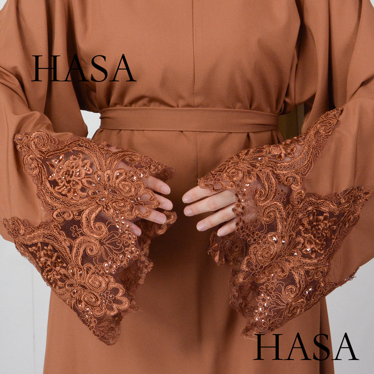 HS0303 Solid color collage embroidery women's dress