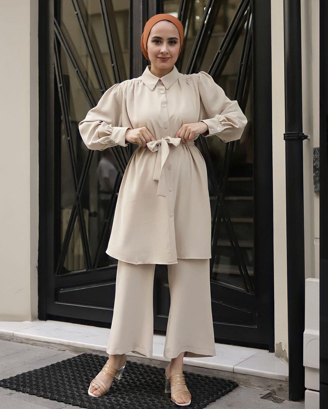 HASASERIES HS0828  2pcs Set Long Sleeved Shirt and Pants