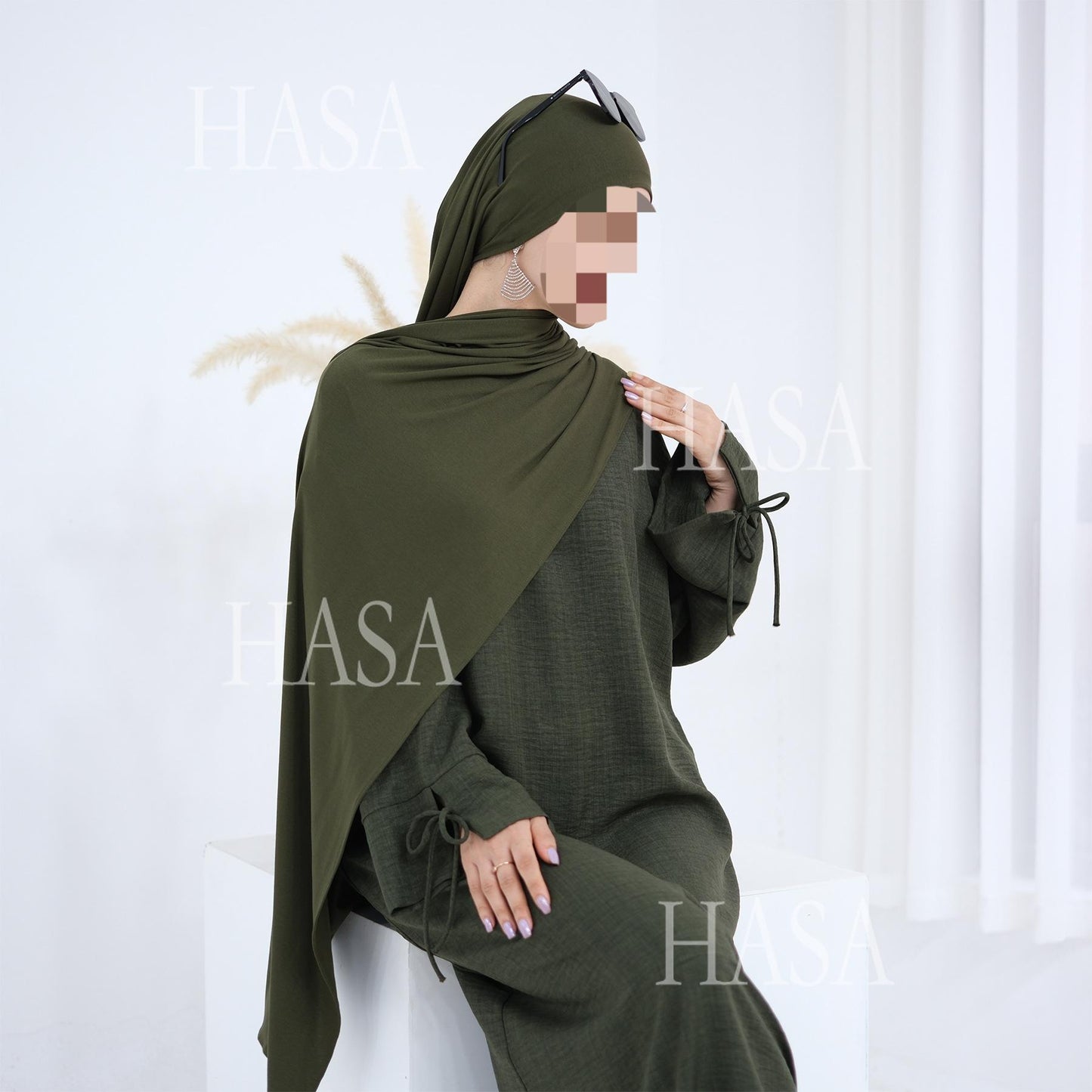 HS6554 Plain Modal Cotton Scarf with Lightweight Comfort