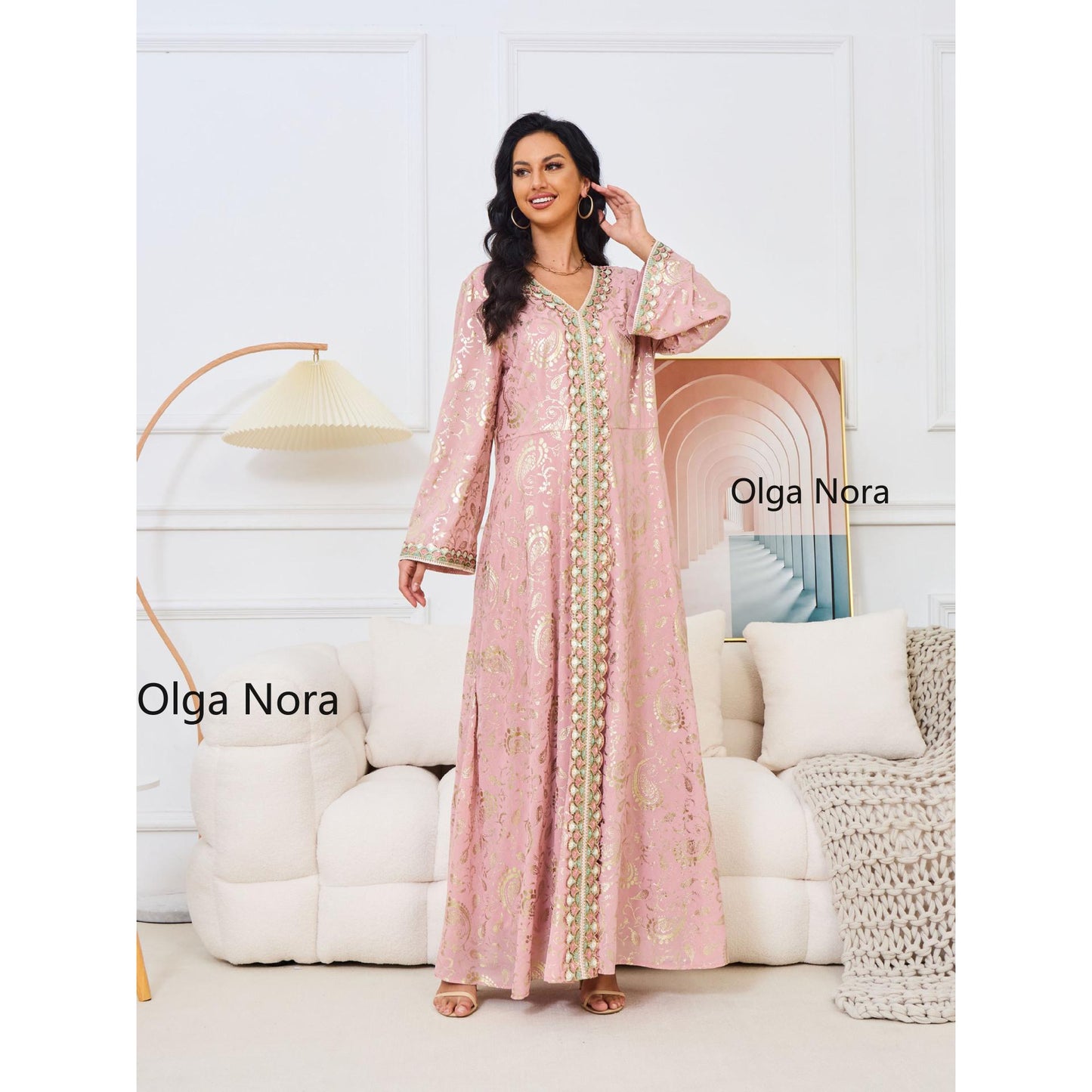 HS1328 Elegant and Slim-fitting Maxi Dress