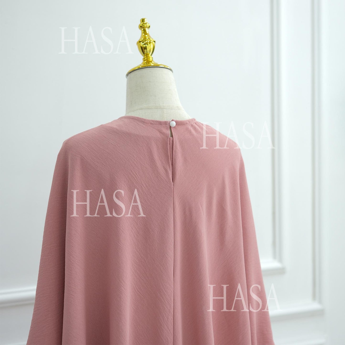 HS6532 Slim-fit waist cape robe two-piece set