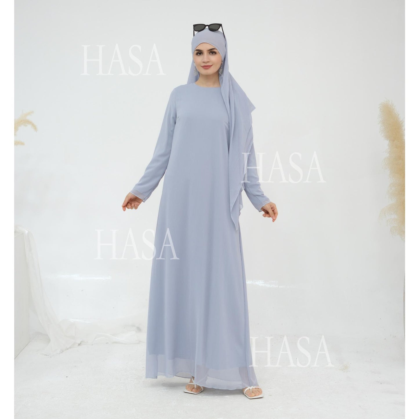 HS5880 Chiffon Texture Layered Design, A Two-way Dress Suitable for Both Daily and Formal Occasions