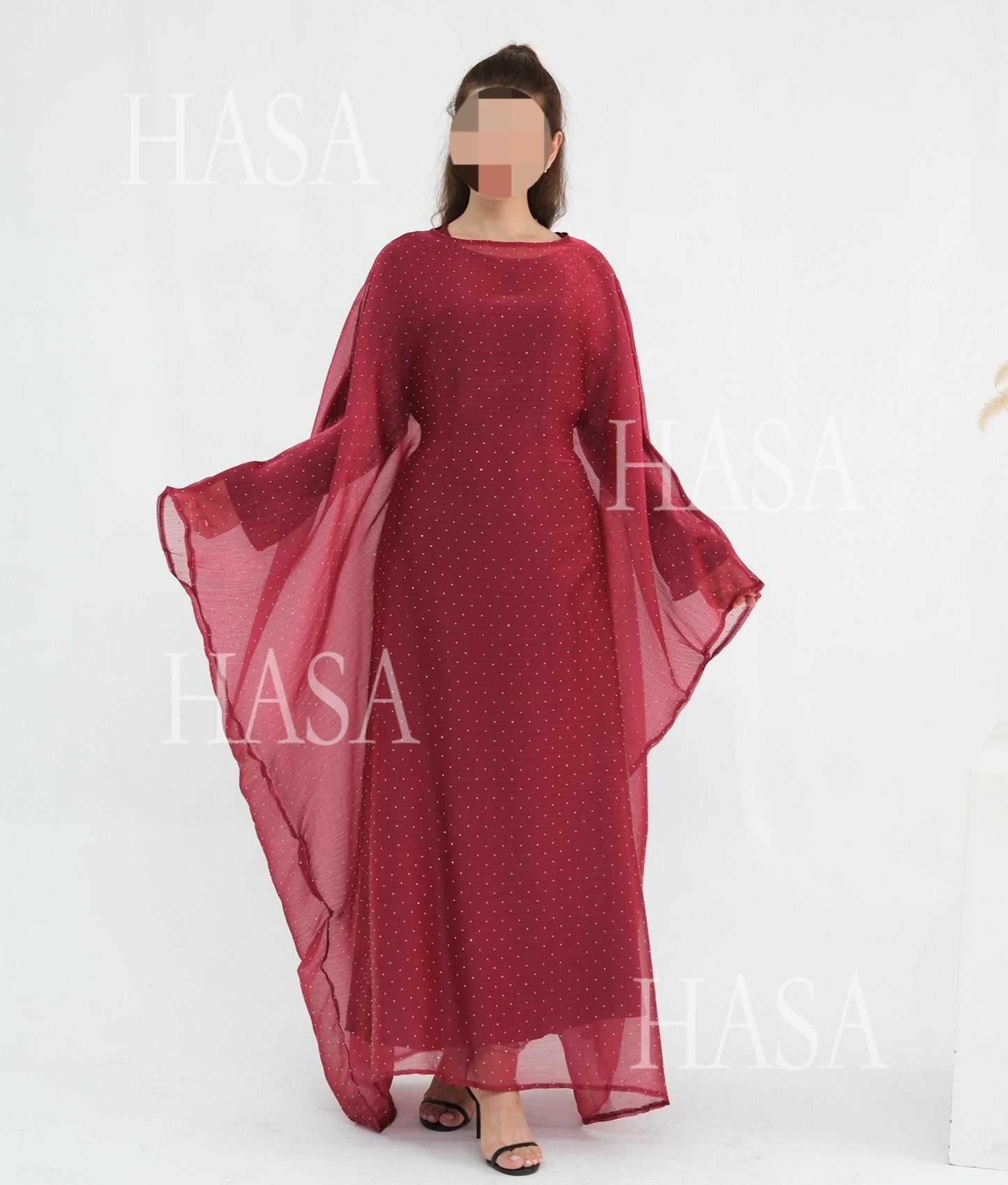 HS6619 Hot diamond long dress (with optional inner suit)