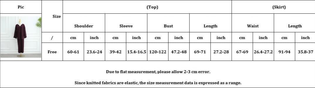HS6597 Autumn and winter thickened knitted suit solid color two-piece suit (excluding headscarf) top + skirt