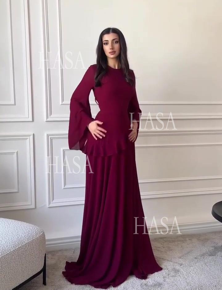 HS6736 Sophisticated Evening Maxi Dress for Elegant Styling