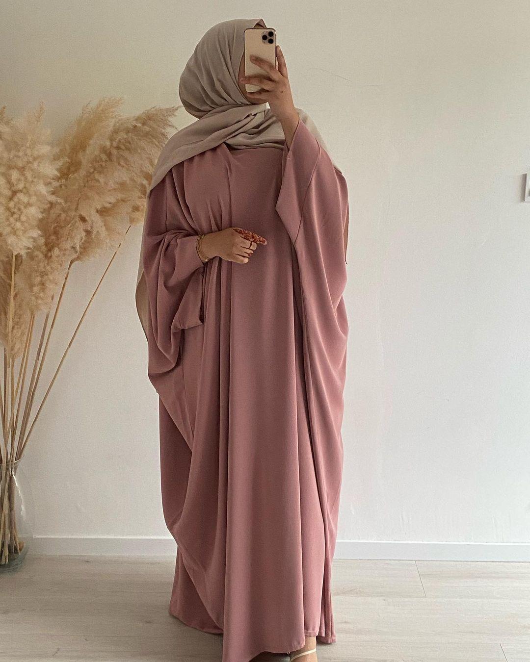 HASASERIES HS0726 Ensemble 2 pièces ROBE Hijab + Abaya