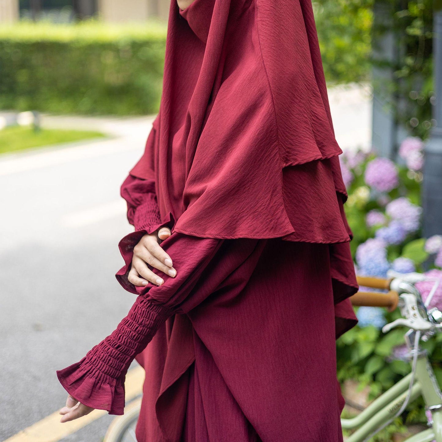 HASASERIES HS1004 Ensemble 2 pièces Abaya + Hijab