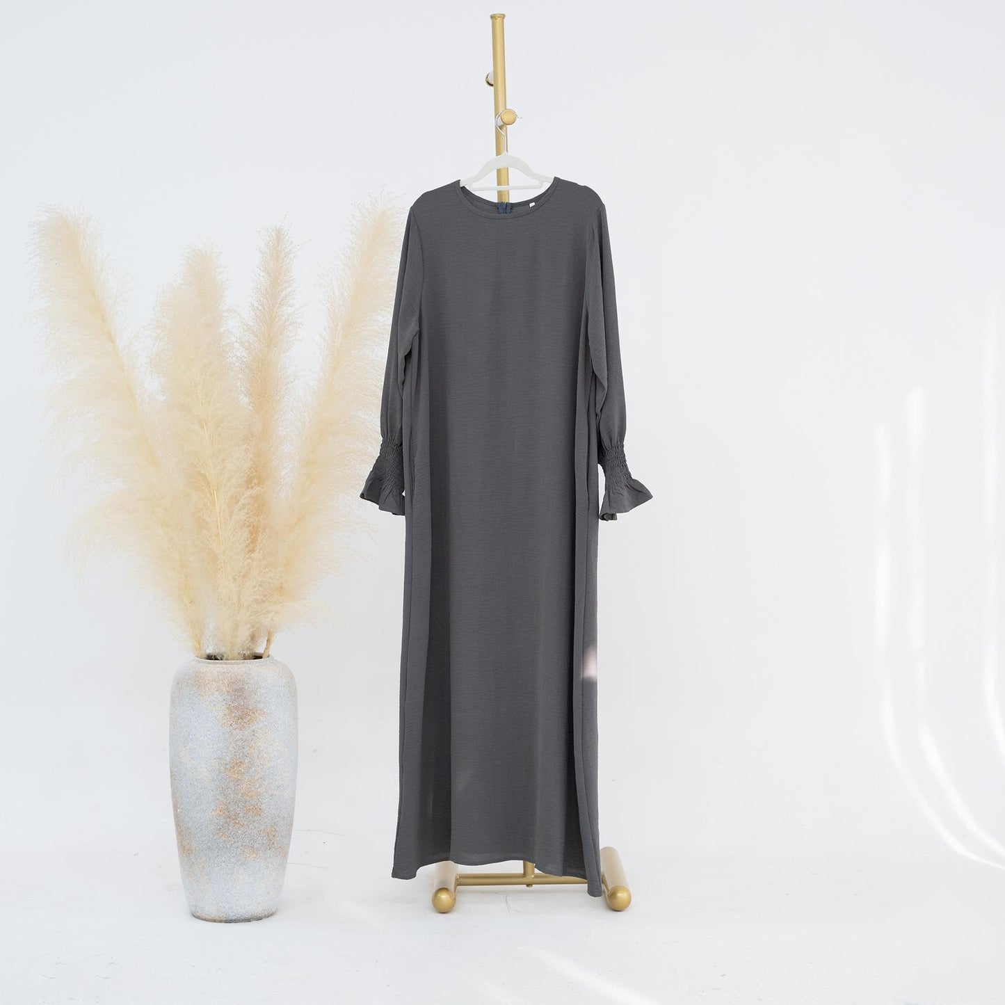 HASASERIES HS0704 Solid Large Women's Dress