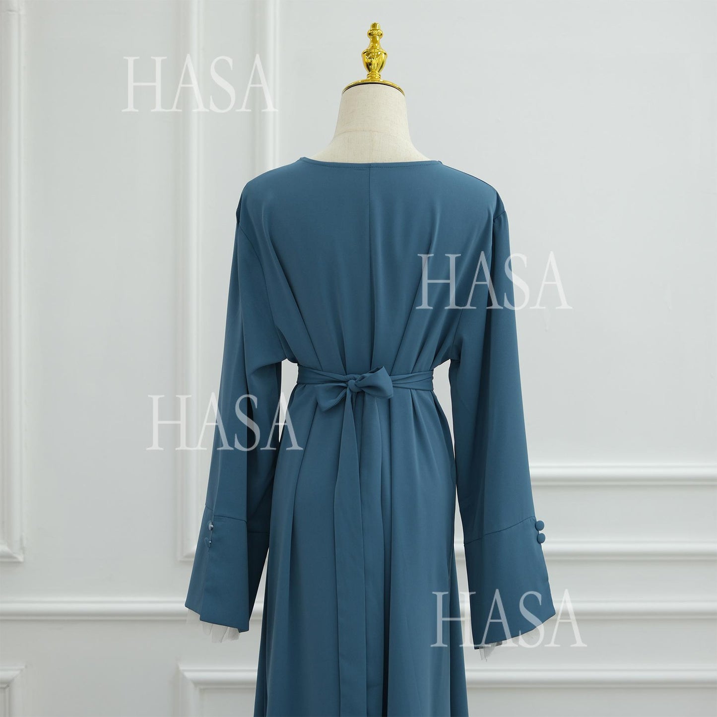 HASA's series HS6507 Simple style spliced lace robe dress (headscarf not included)