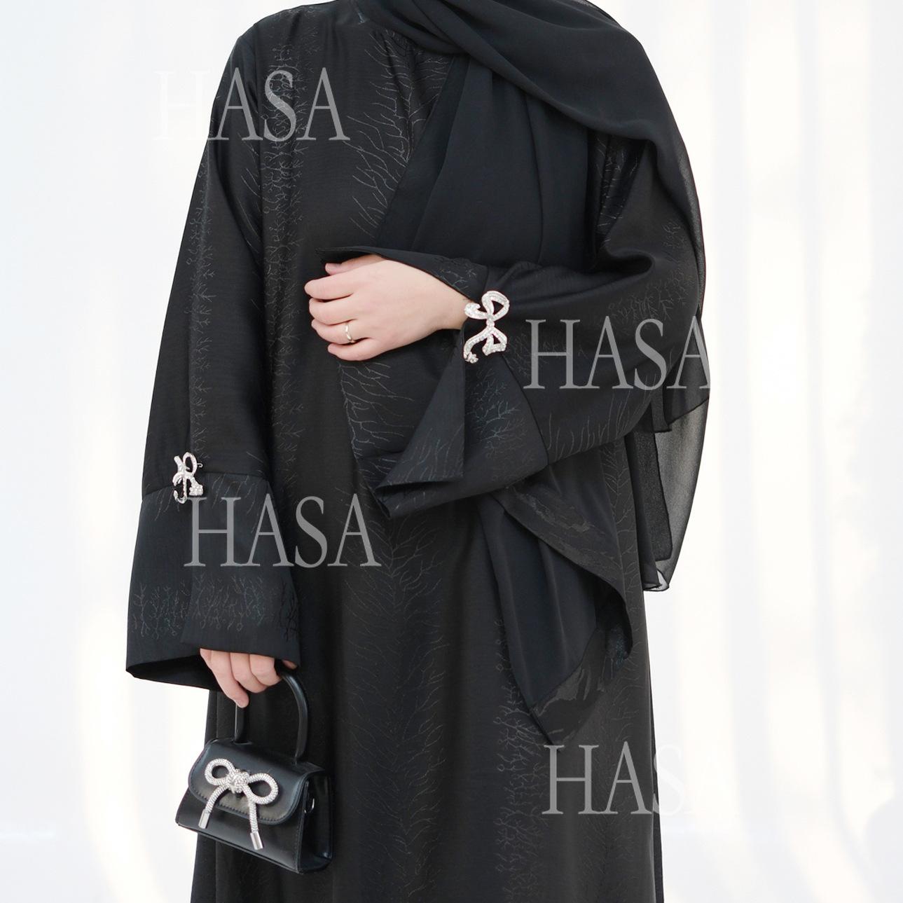 HS5867 Bow-knot Cuff Long Skirt | Elegant and Radiant
