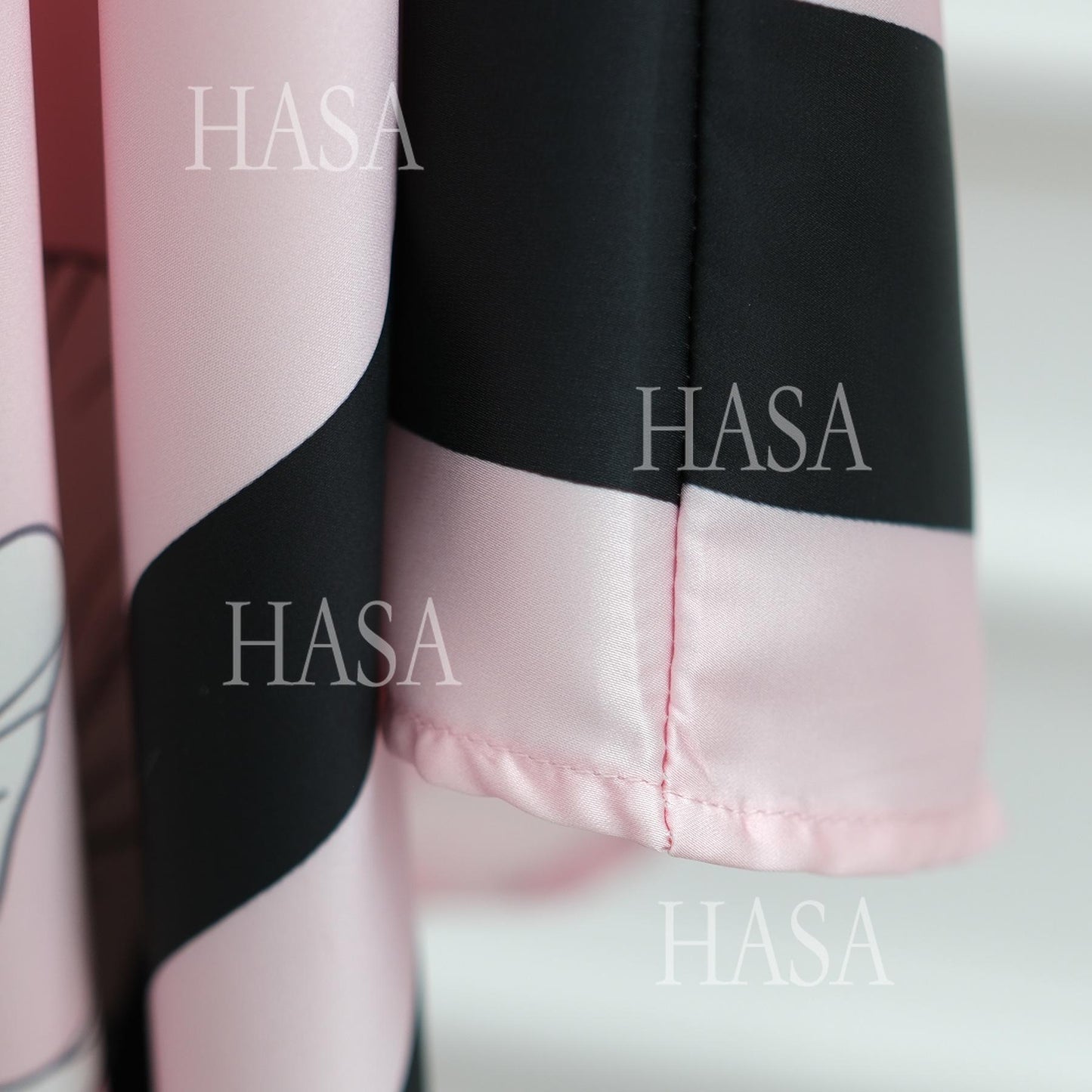 HS6556 Colorblock Print Cardigan Robe Dress