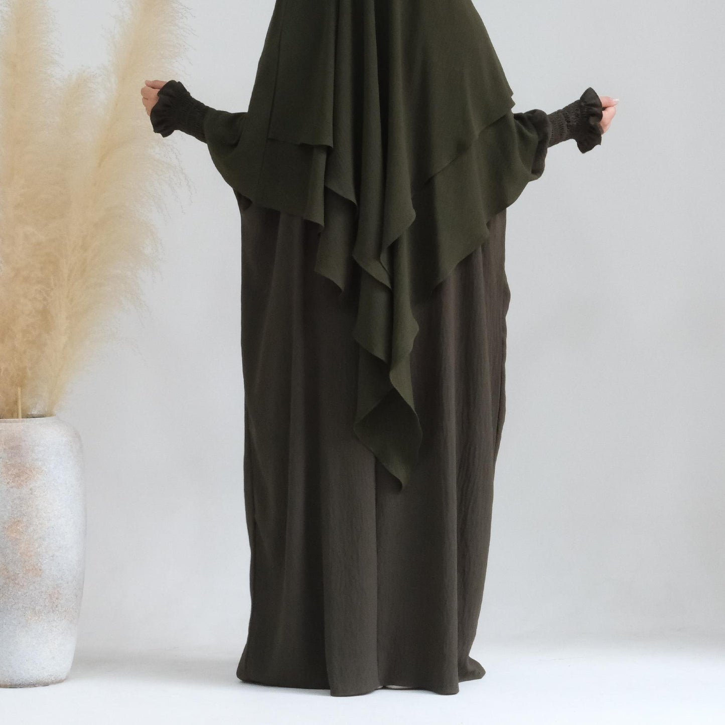 HASASERIES HS1004 Ensemble 2 pièces Abaya + Hijab