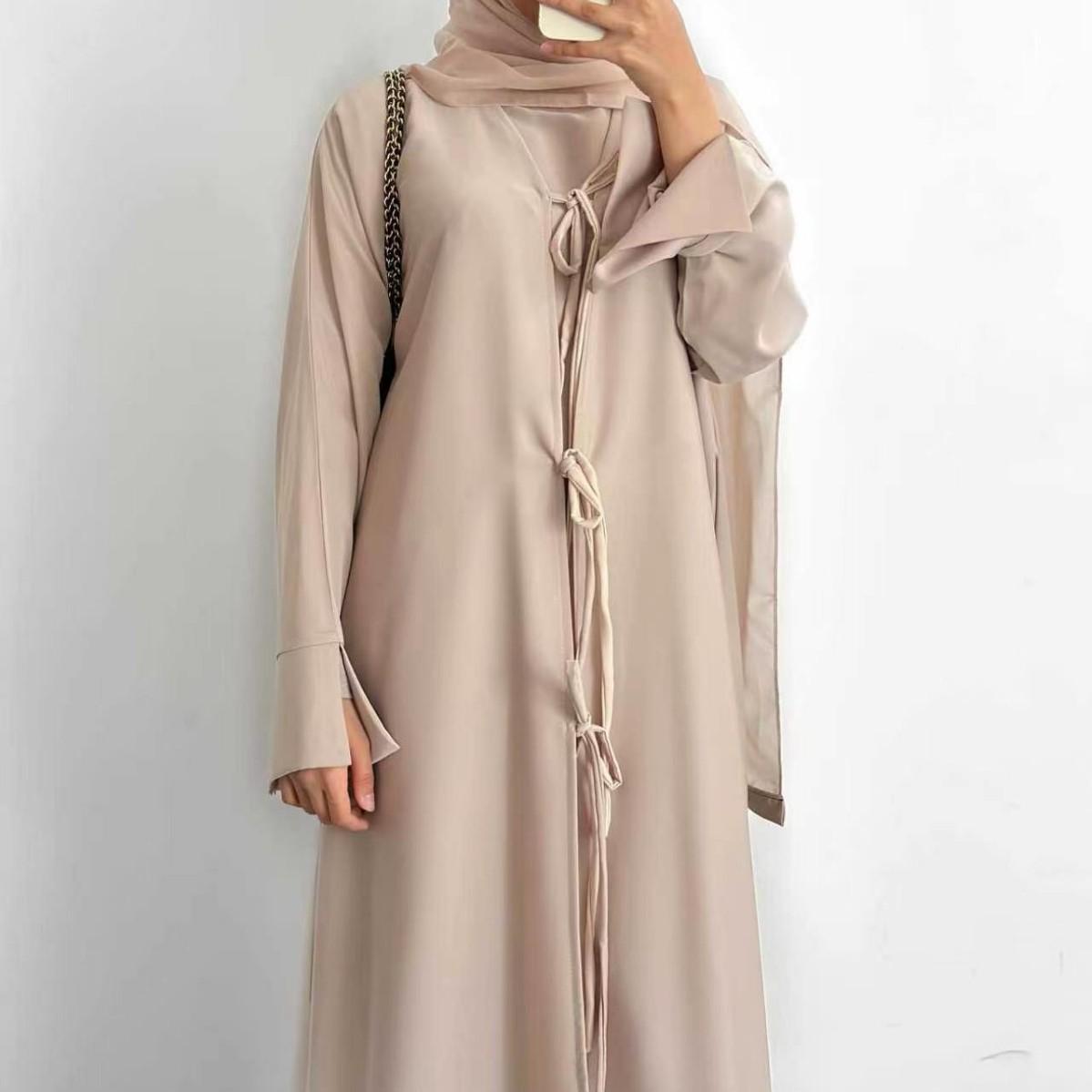 HASA HS6812 Loriya Large Size Long Sleeve Party Solid Color Three-piece Set