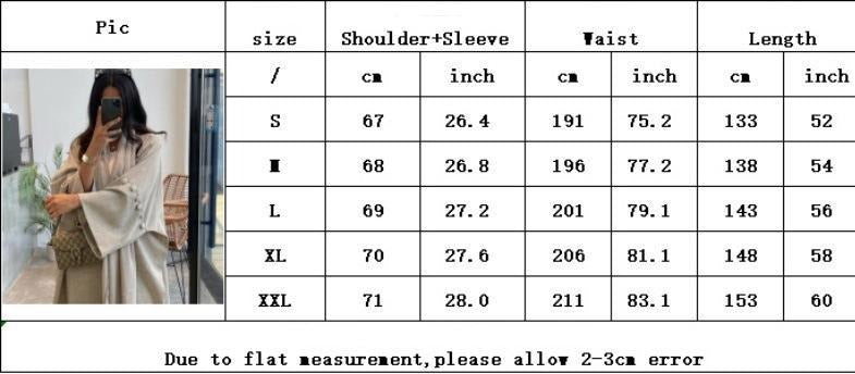 HS6561 Simple Style Large Size Long Cardigan Robe