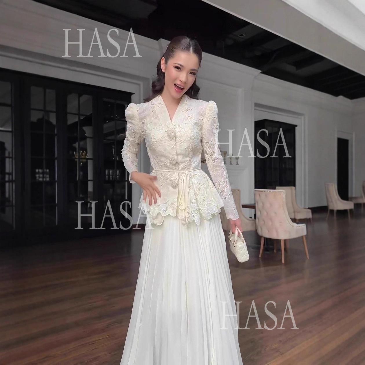 HASA HS6756 Soft Elegant Layered Occasion Dress