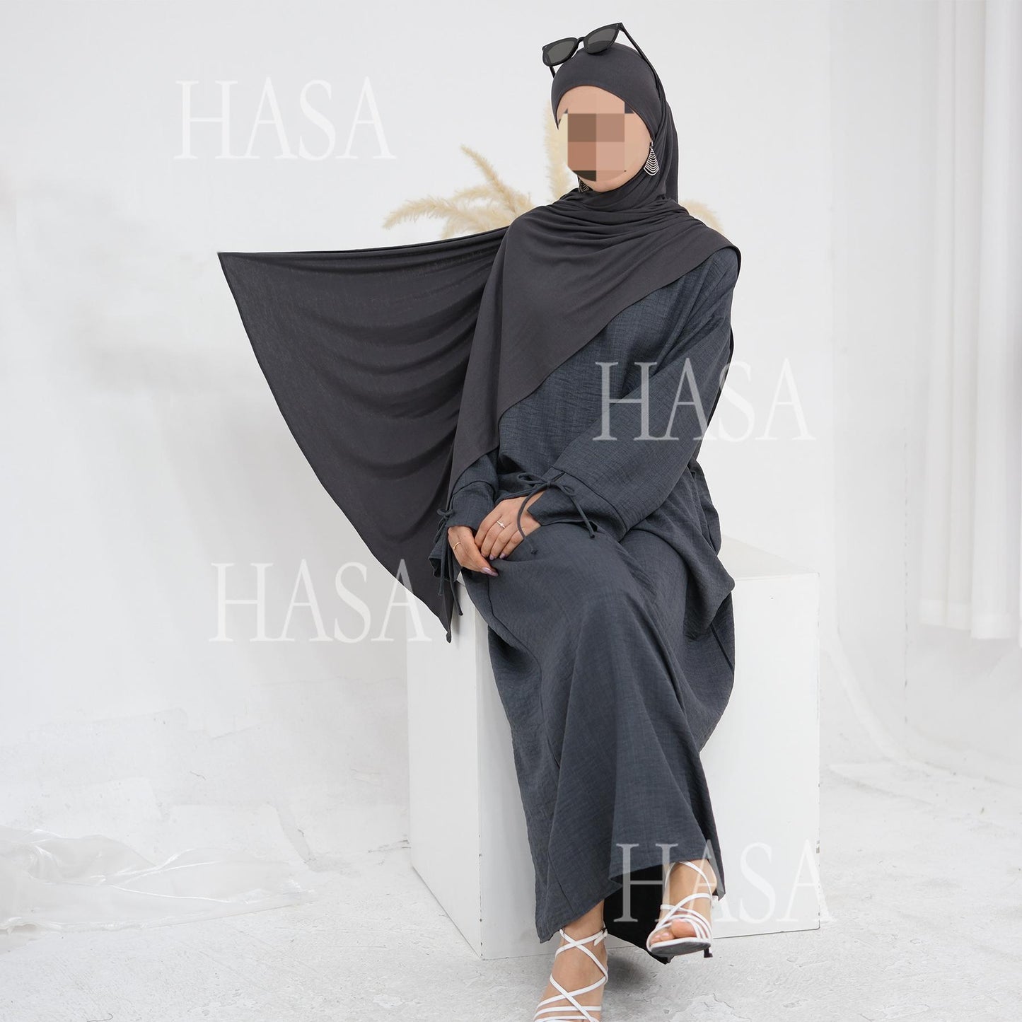 HS6554 Plain Modal Cotton Scarf with Lightweight Comfort