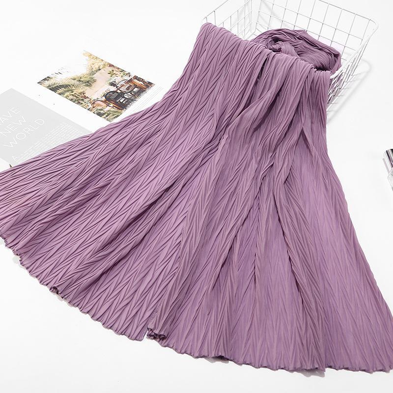 HASASERIES HS1137 Pearl Chiffon Baotou Scarf