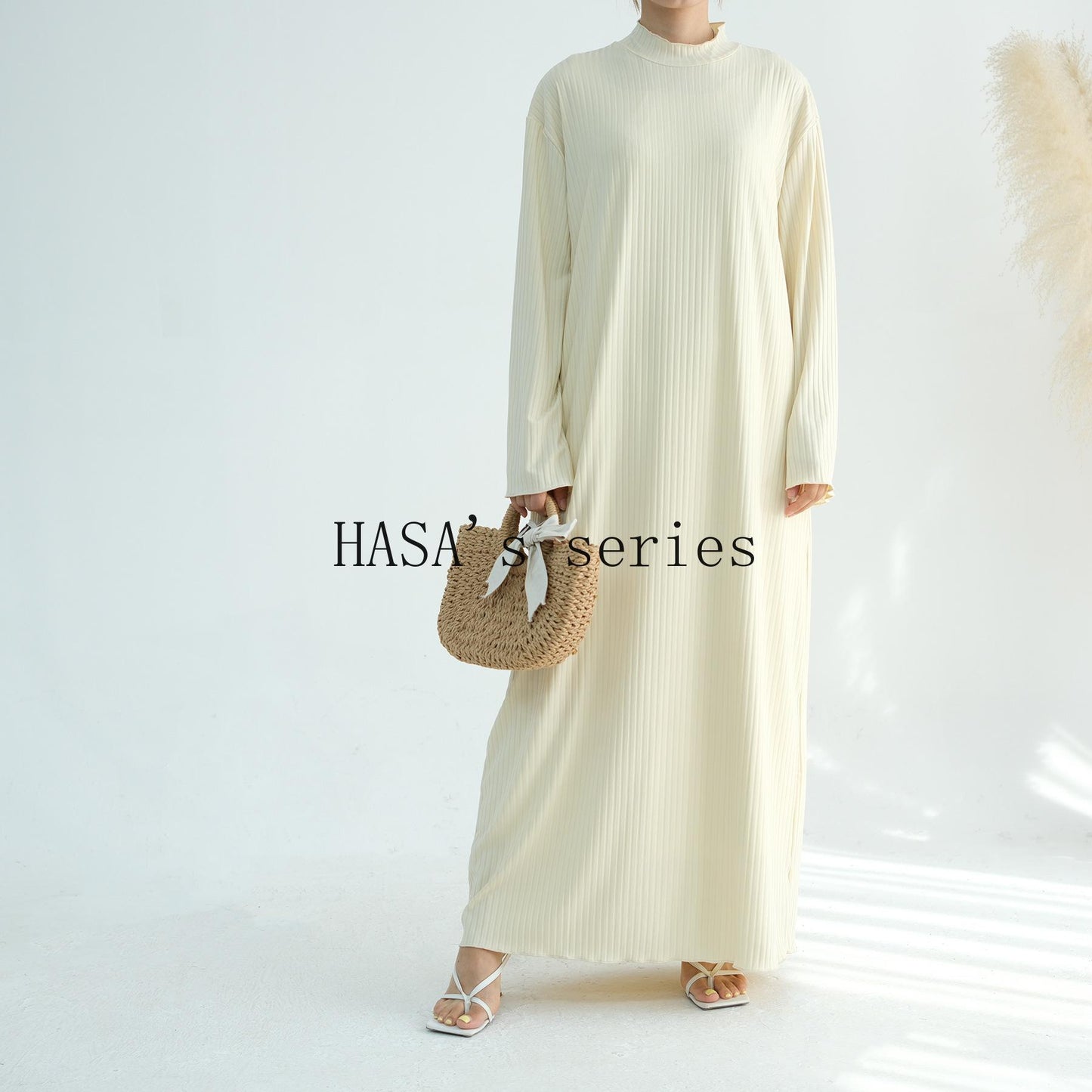 HS5509 Beautiful Stand Collar Dress Robe - Lightweight multi-color design, comfortable and stylish party  wear red dress thick  thigh 2  part bow  outfits