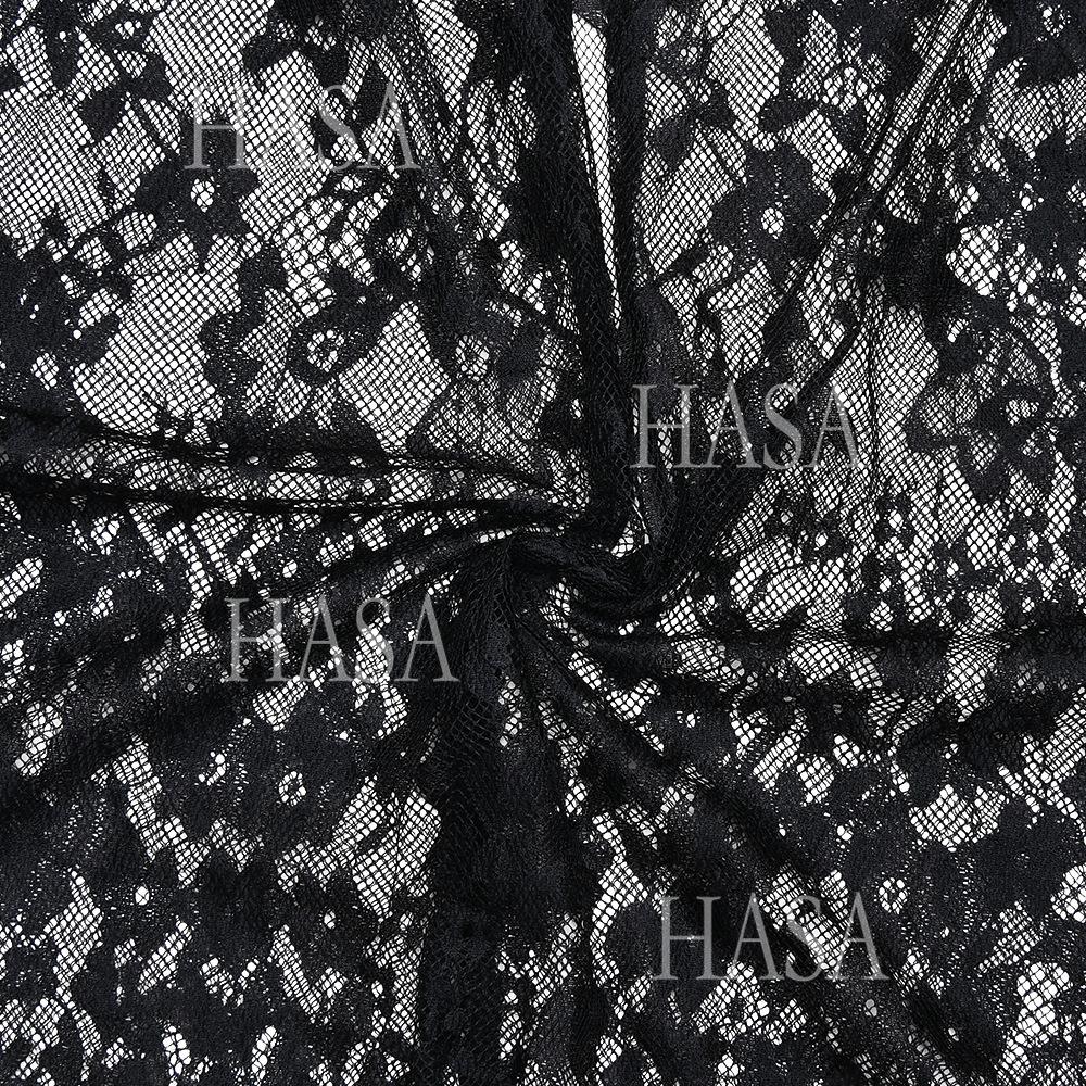 HASA HS6772 Slim Fit One Shoulder Mesh Lace Evening Dress