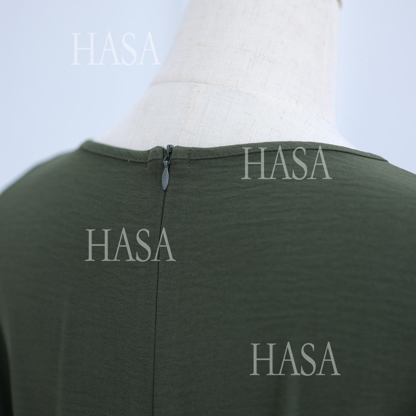 HS6549 Minimalist Abaya with Waist Detail