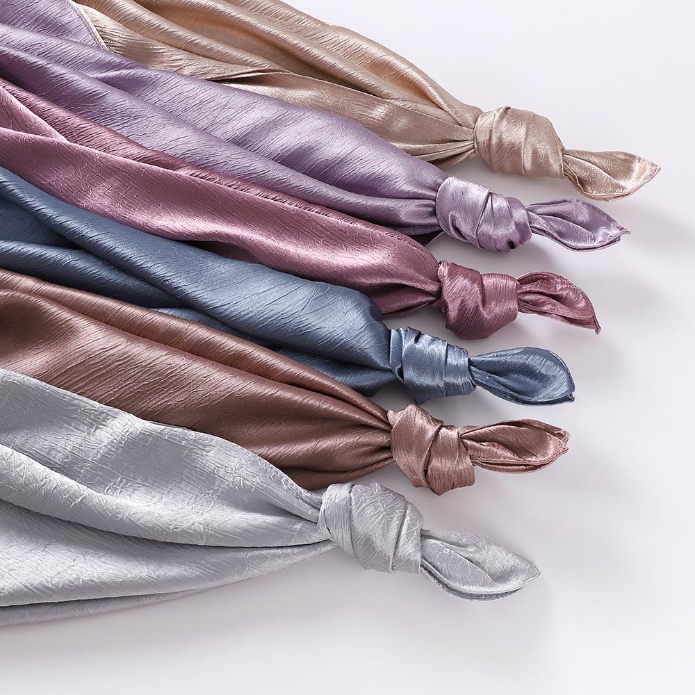 HASASERIES HS1136 Nouveau bandeau en satin de soie simulé