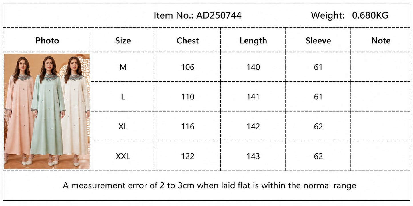 HASA HS6759 Premium Flowing Kaftan Style Dress