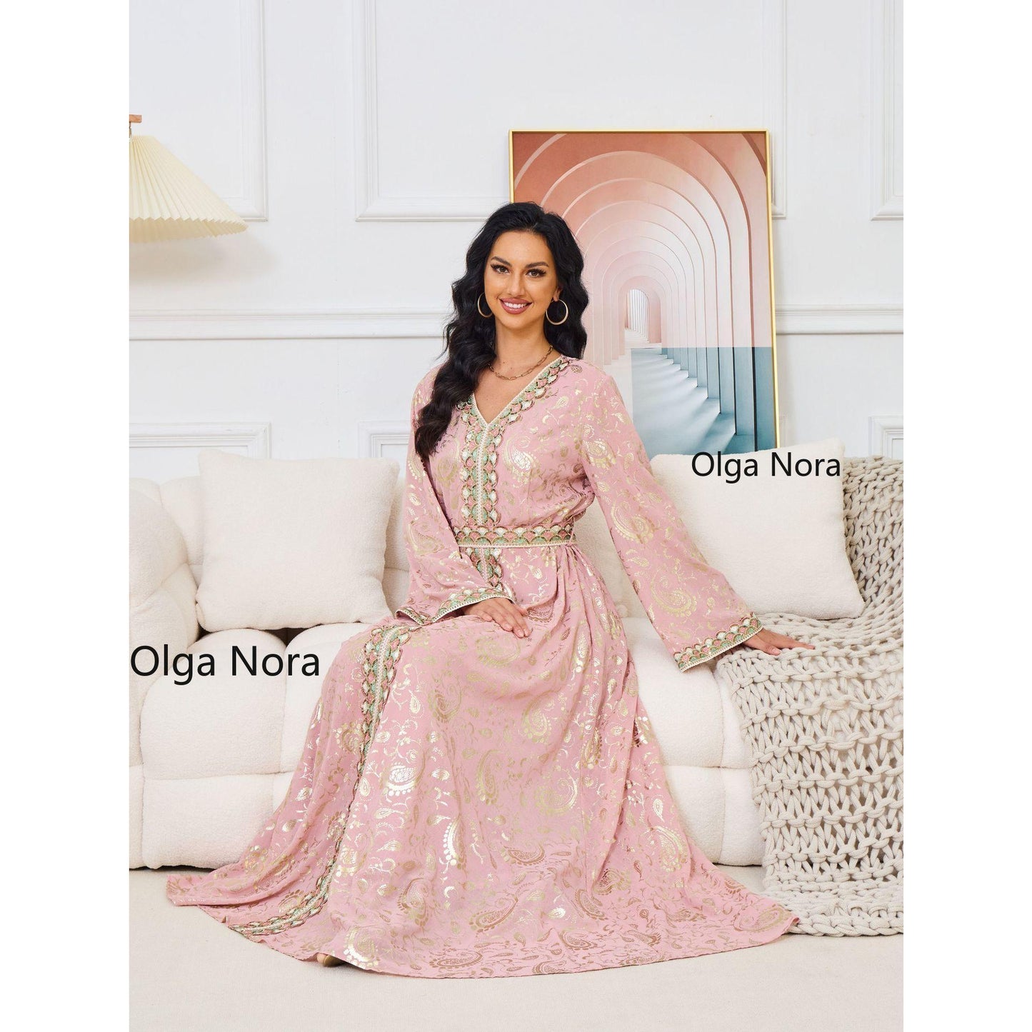 HS1328 Elegant and Slim-fitting Maxi Dress