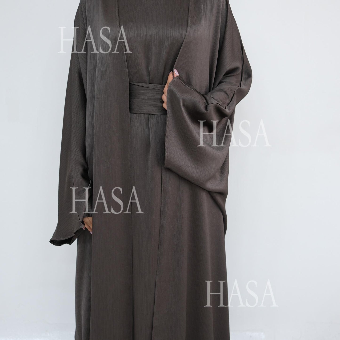 HS6575 Elegant Two-piece Cardigan Robe Set