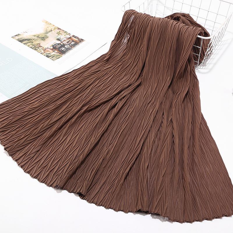 HASASERIES HS1137 Pearl Chiffon Baotou Scarf