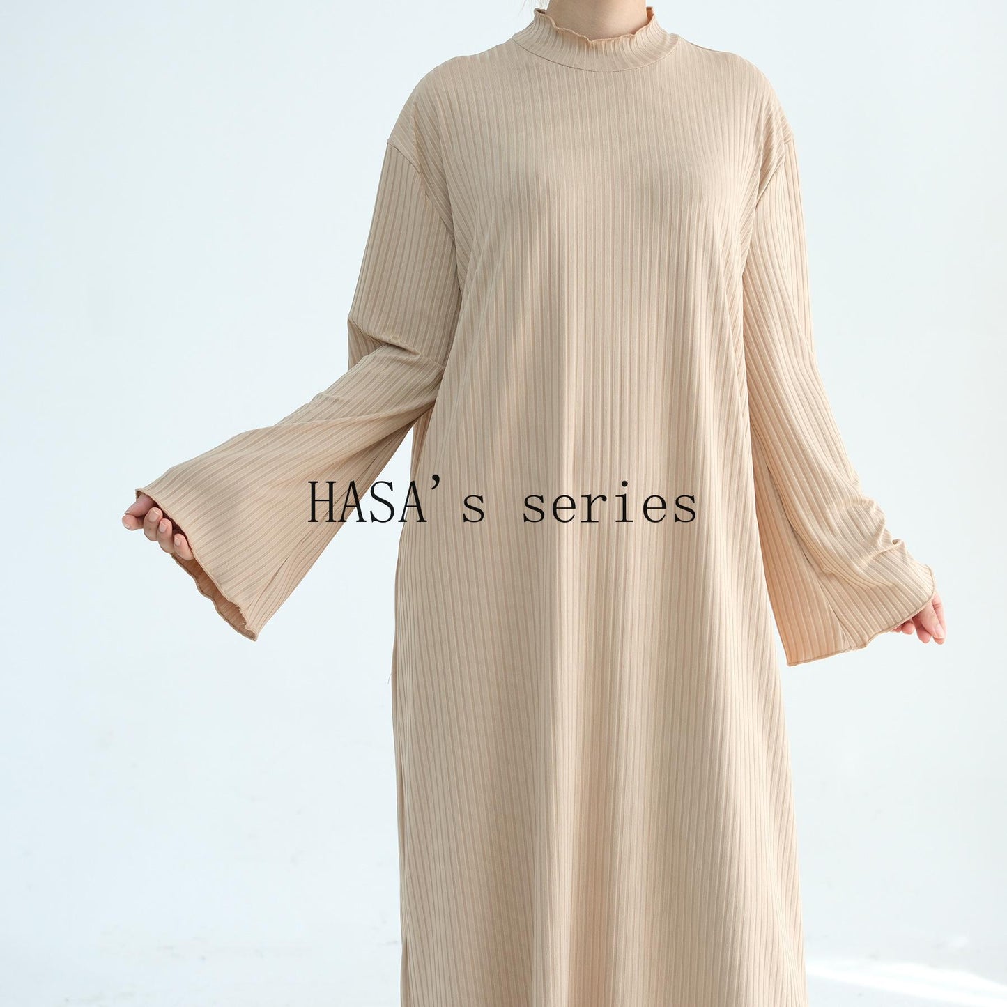 HS5509 Beautiful Stand Collar Dress Robe - Lightweight multi-color design, comfortable and stylish party  wear red dress thick  thigh 2  part bow  outfits