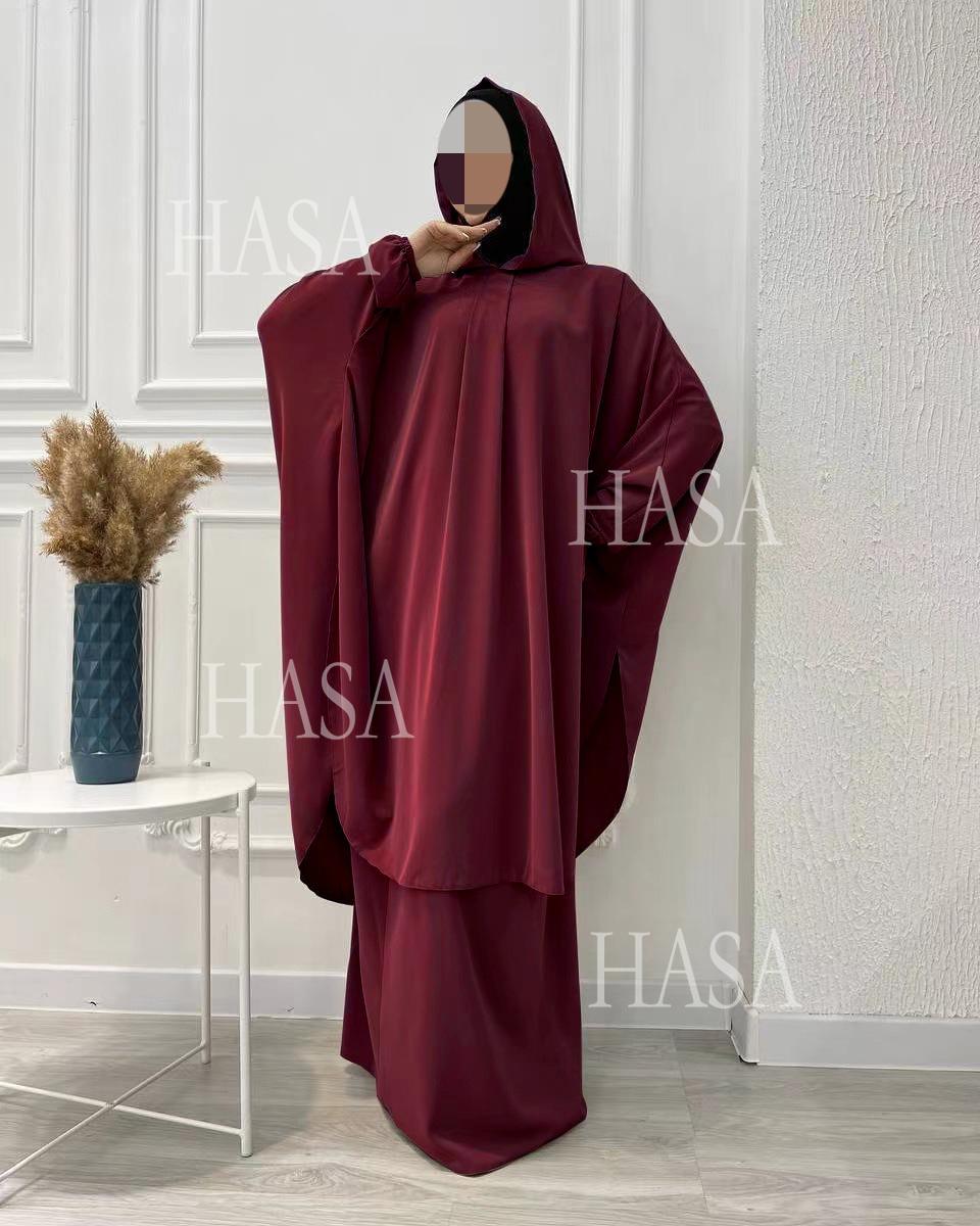 HS6583 Women's Loose Long Robe Suit