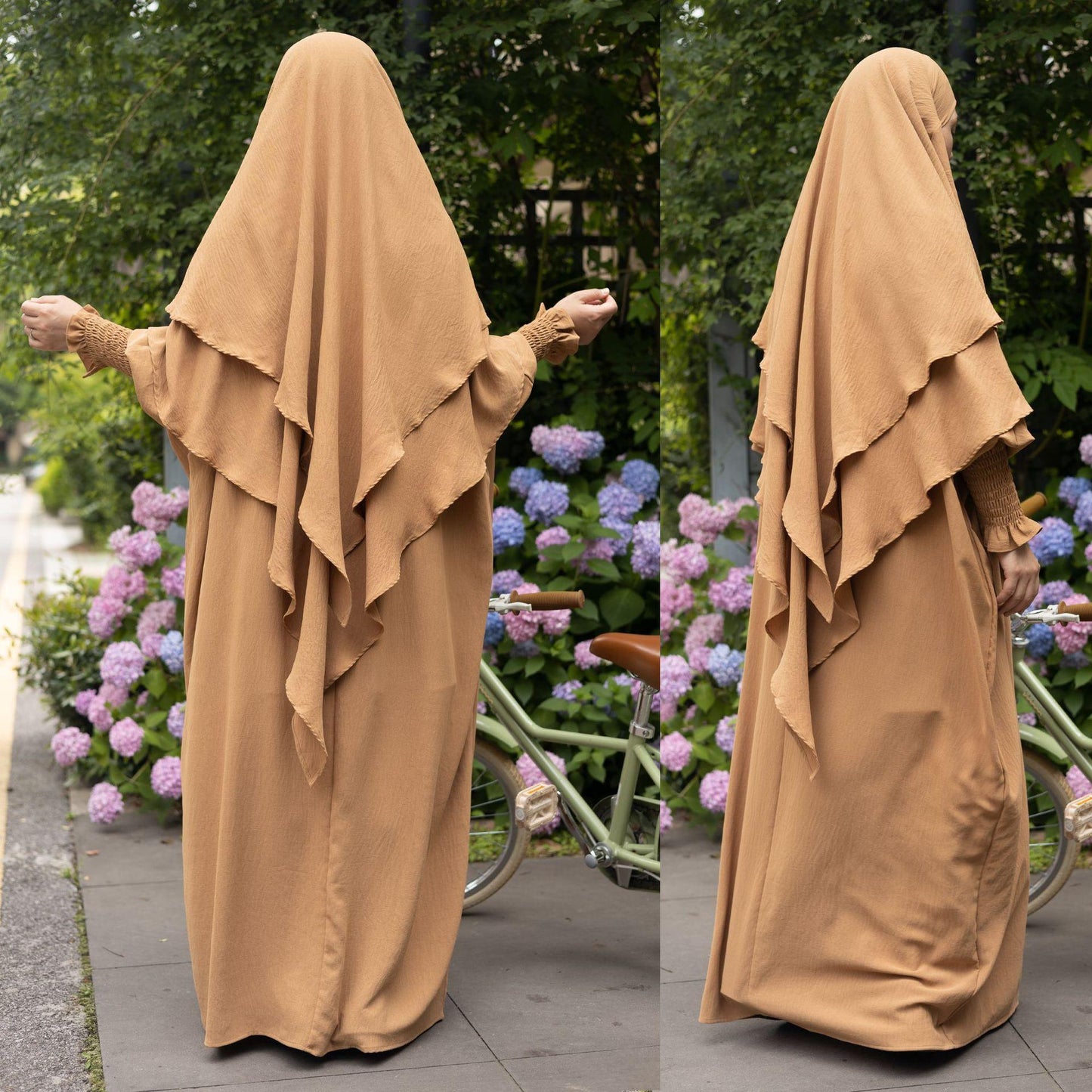 HASASERIES HS1004 Ensemble 2 pièces Abaya + Hijab