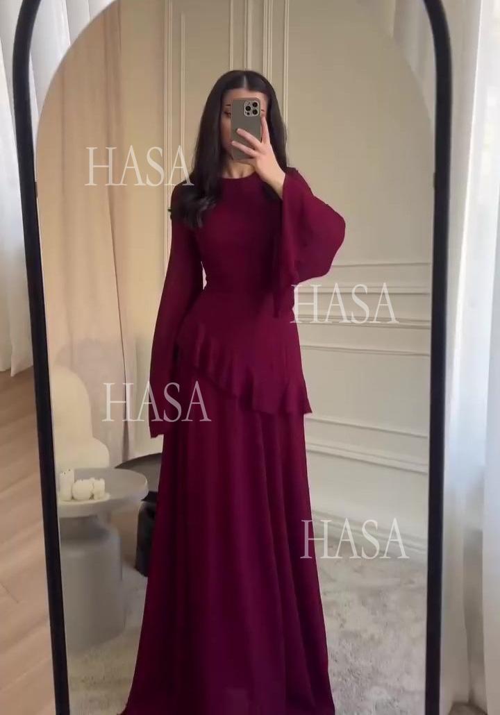HS6736 Sophisticated Evening Maxi Dress for Elegant Styling