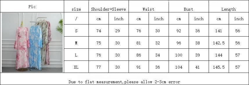 HASA HS6811 Chiffon Floral Maxi Dress Flare Ruffle Sleeve Elegant Long Dress for Women Daily Party Wear