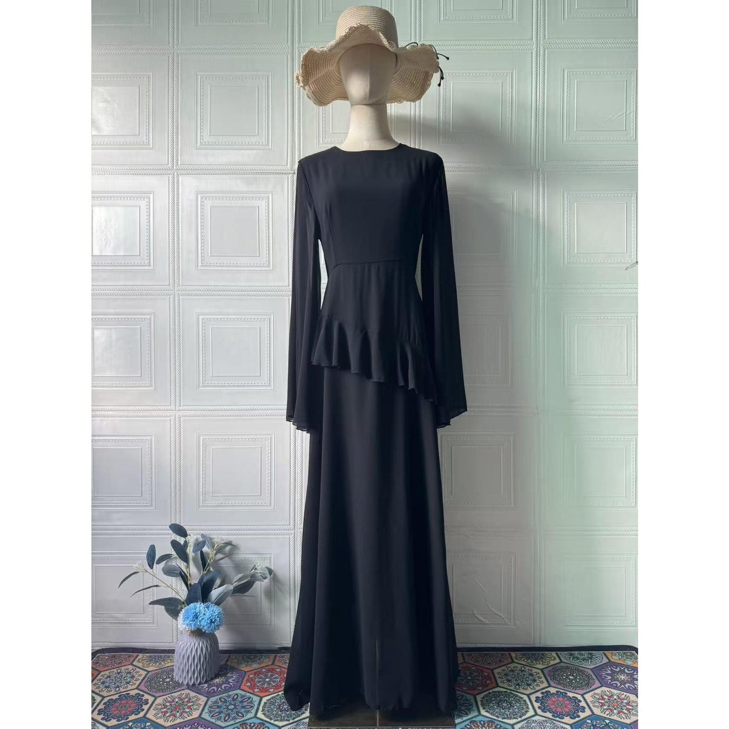 HS6736 Sophisticated Evening Maxi Dress for Elegant Styling